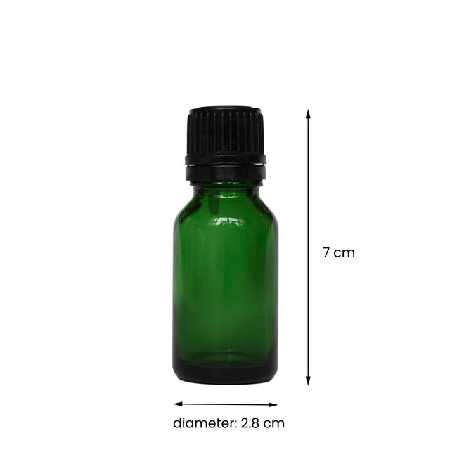 Glass Bottle - Green (15 ml)