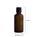 Frosted Glass Bottle - Amber (50 ml)