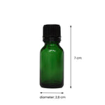 Glass Bottle - Green (15 ml)
