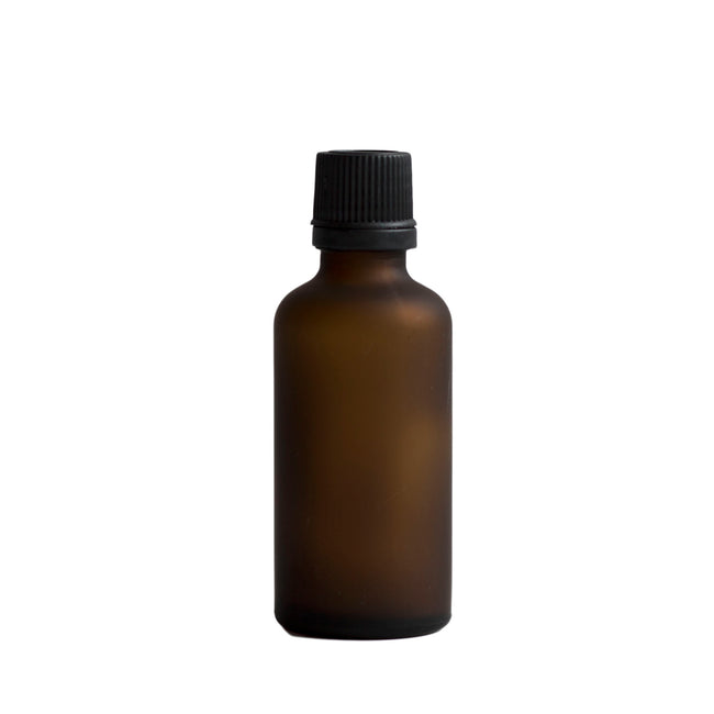 Frosted Glass Bottle - Amber (50 ml)